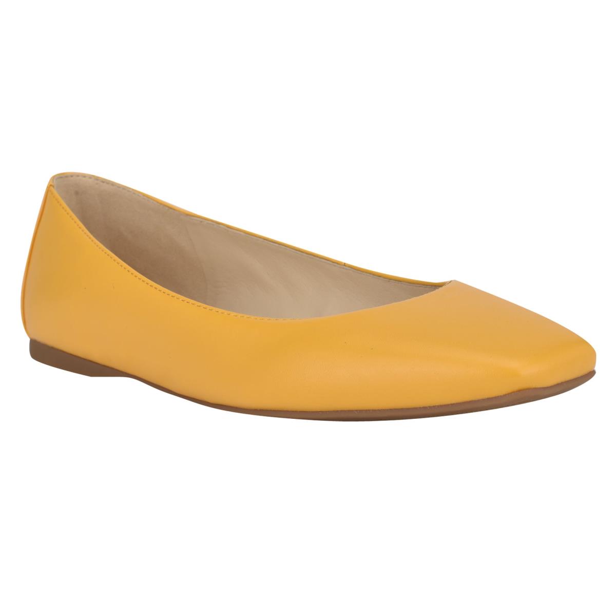 Ballerine Nine West Alena Square-Embout Femme Jaune | 7036UCXVL