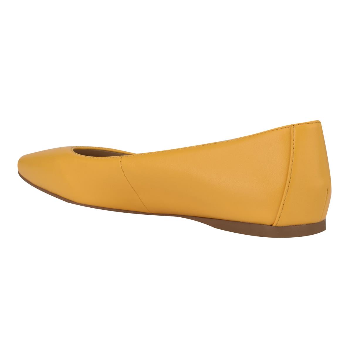 Ballerine Nine West Alena Square-Embout Femme Jaune | 7036UCXVL