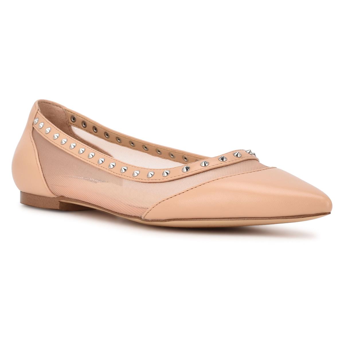 Ballerine Nine West Bizzie Pointy Embout Femme Rose | 4615DLQEF