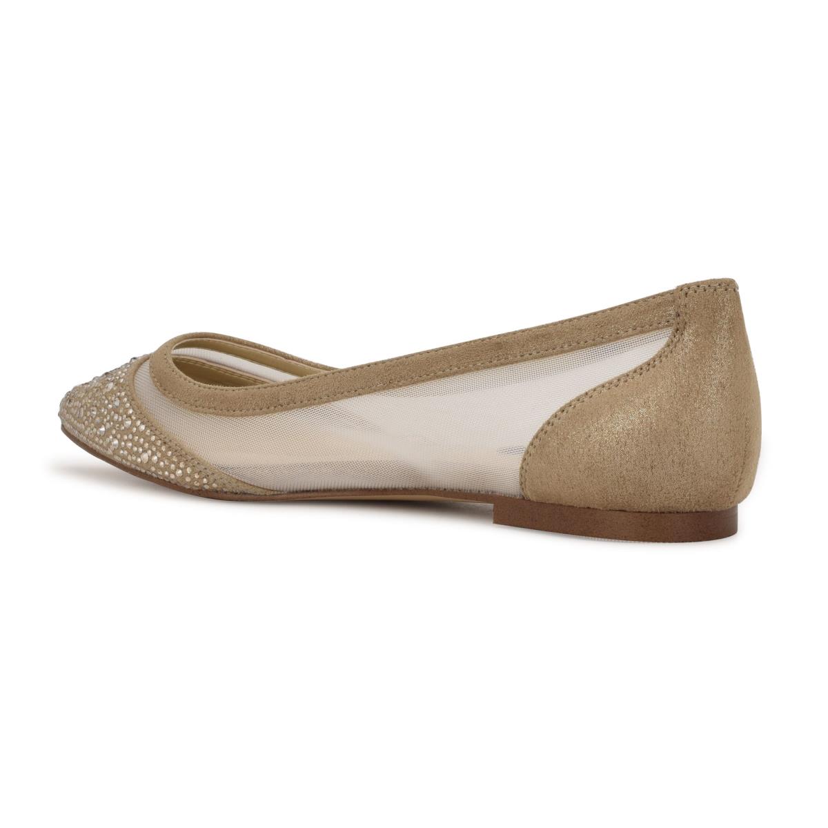 Ballerine Nine West Bogus Pointy Embout Femme Beige | 2076FMAXS