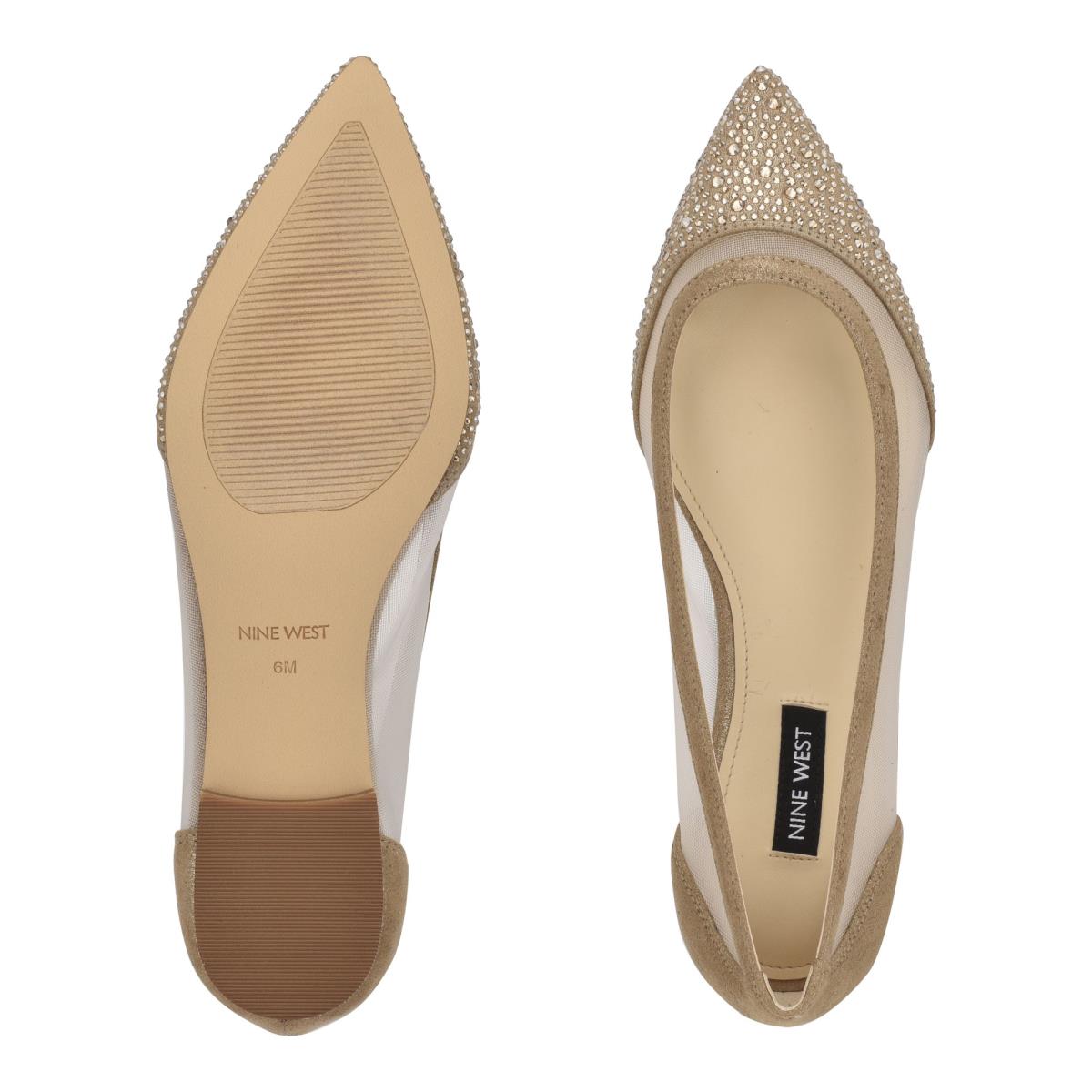 Ballerine Nine West Bogus Pointy Embout Femme Beige | 2076FMAXS