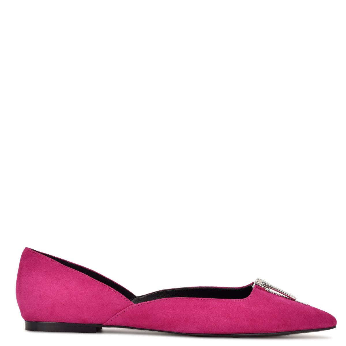 Ballerine Nine West Brina Pointy Embout Femme Rose | 8379ZPEQD