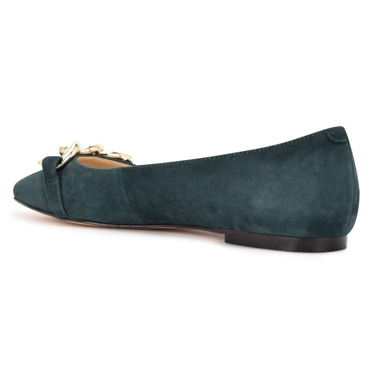 Ballerine Nine West Brinks Pointy Embout Femme Bleu | 3068OJEHK