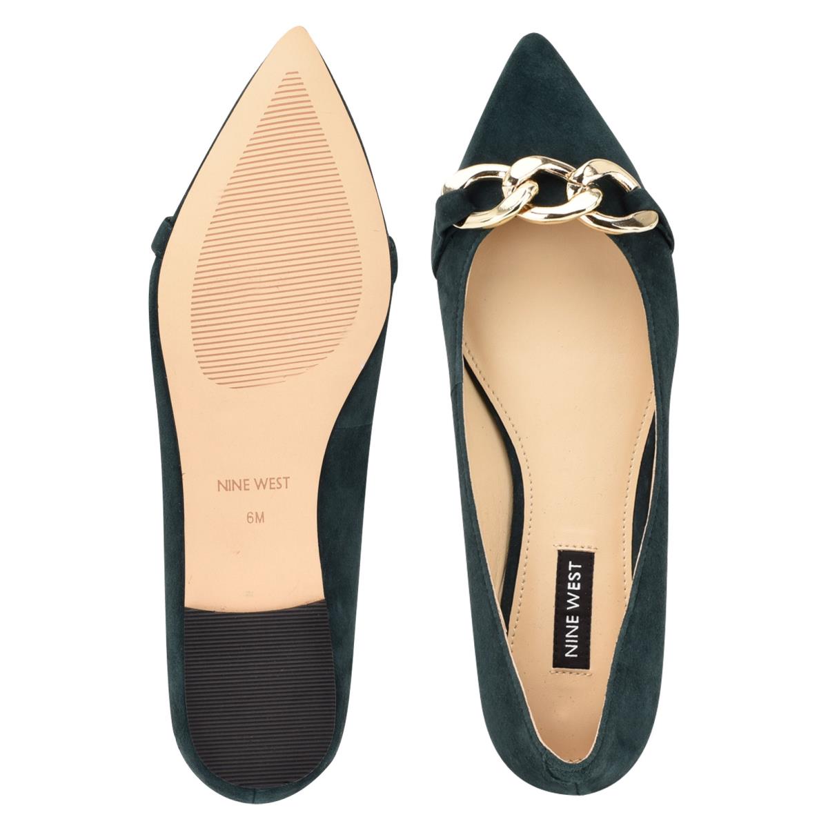 Ballerine Nine West Brinks Pointy Embout Femme Bleu | 3068OJEHK