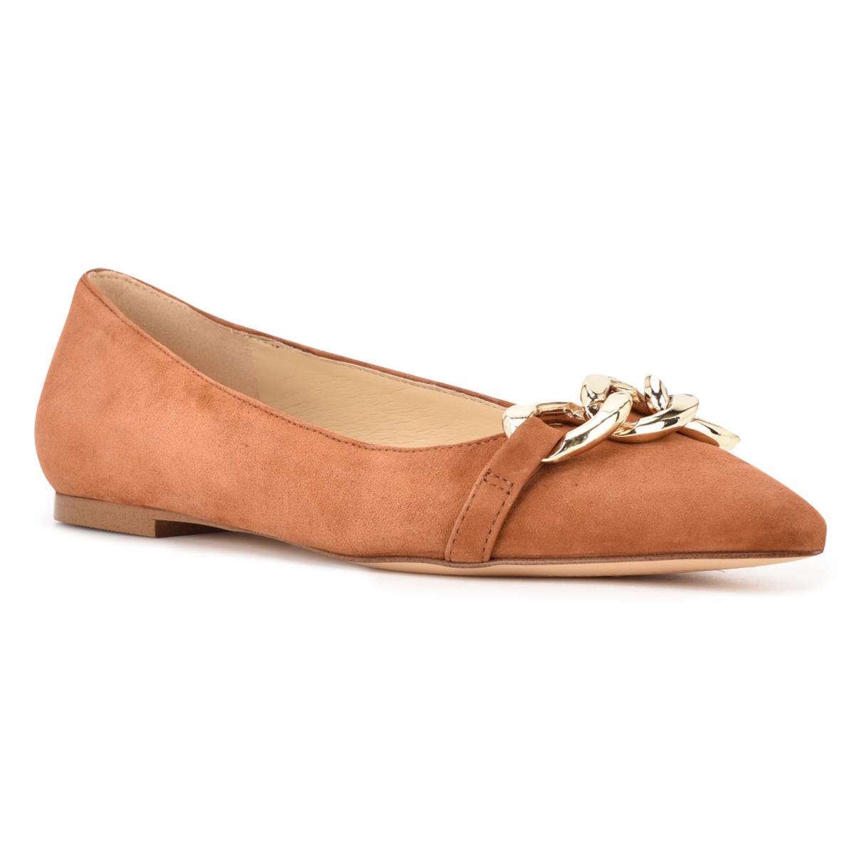 Ballerine Nine West Brinks Pointy Embout Femme Beige | 3712KCQWX