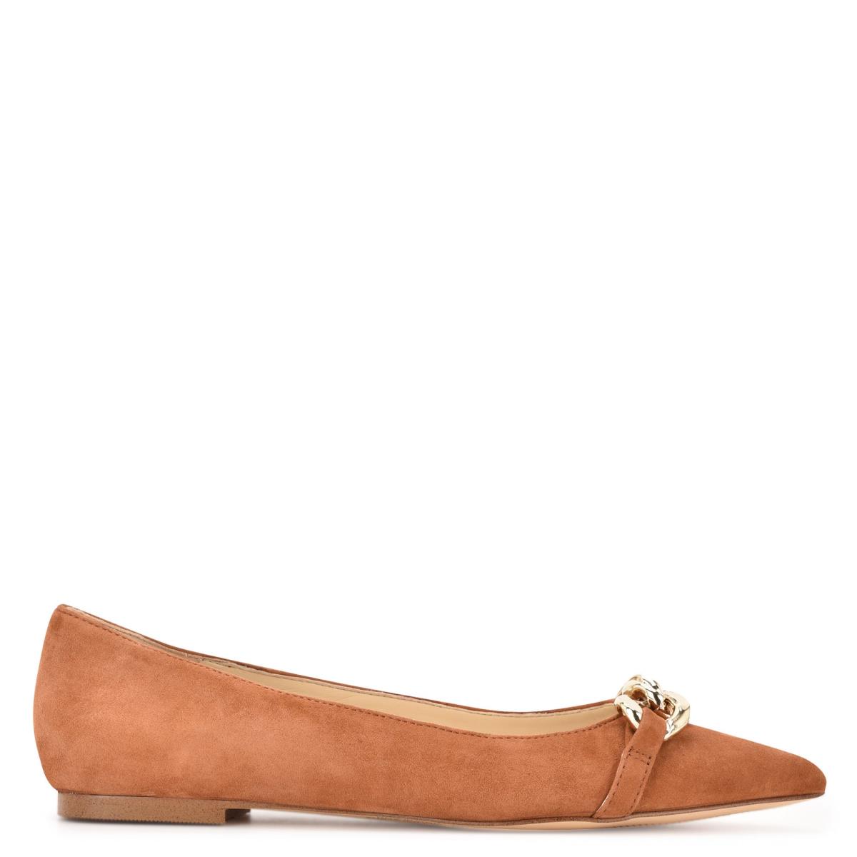 Ballerine Nine West Brinks Pointy Embout Femme Beige | 3712KCQWX