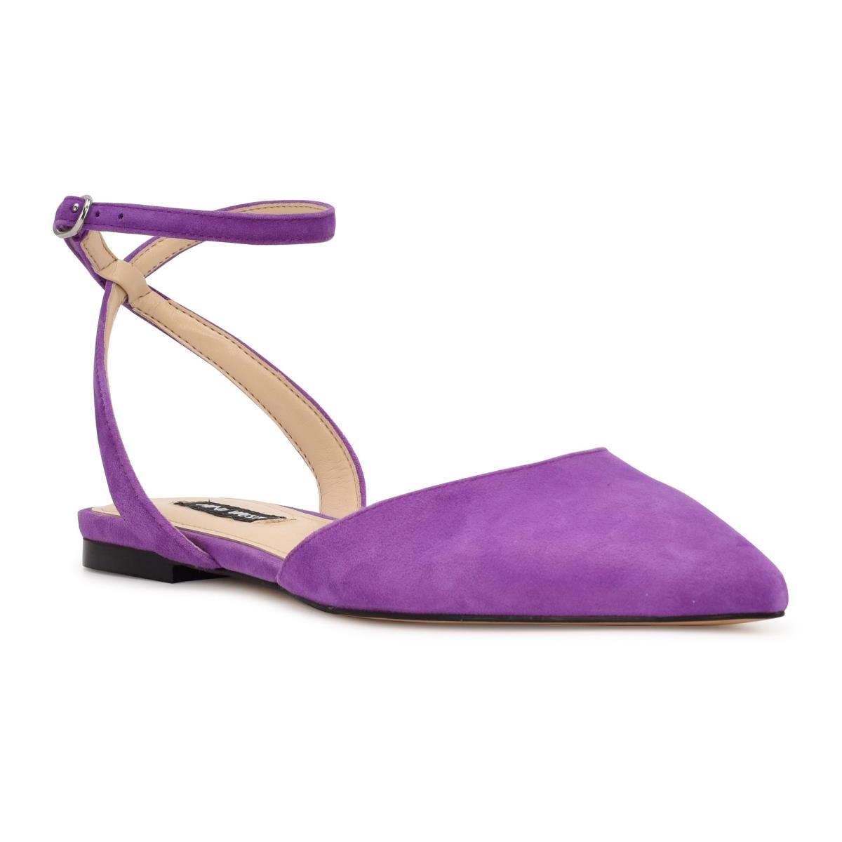 Ballerine Nine West Briy Pointy Embout Femme Violette | 4963JXSCZ