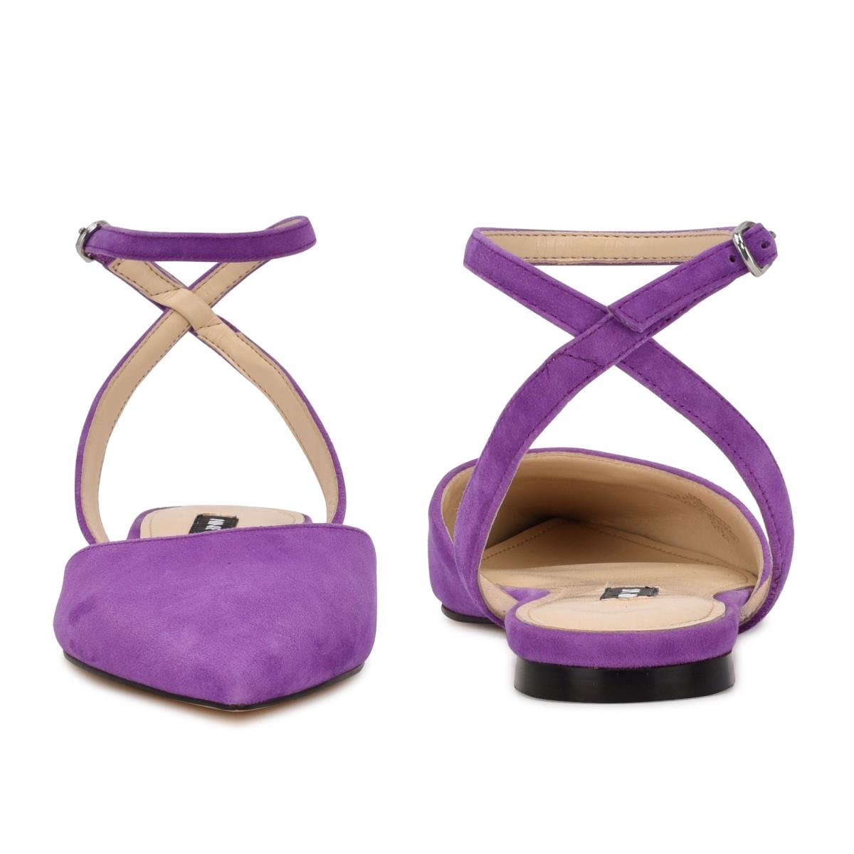 Ballerine Nine West Briy Pointy Embout Femme Violette | 4963JXSCZ