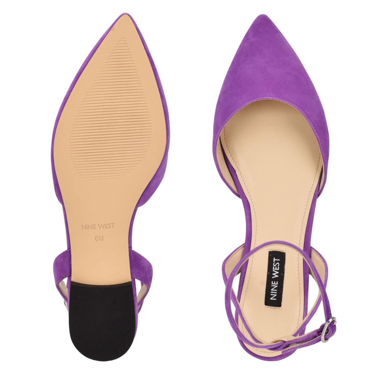 Ballerine Nine West Briy Pointy Embout Femme Violette | 4963JXSCZ