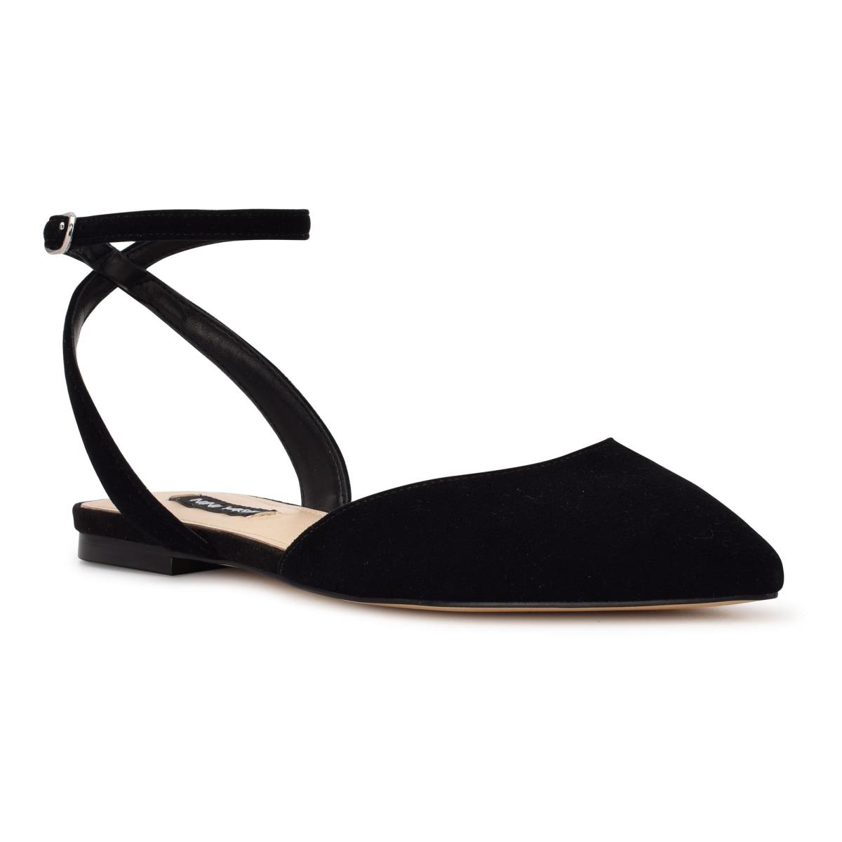 Ballerine Nine West Briy Pointy Embout Femme Noir | 5410PBZNJ