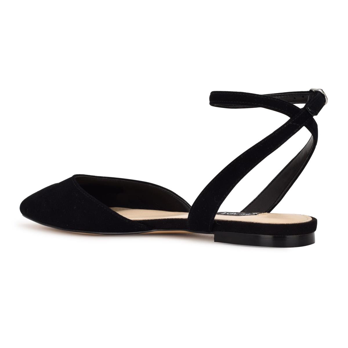 Ballerine Nine West Briy Pointy Embout Femme Noir | 5410PBZNJ