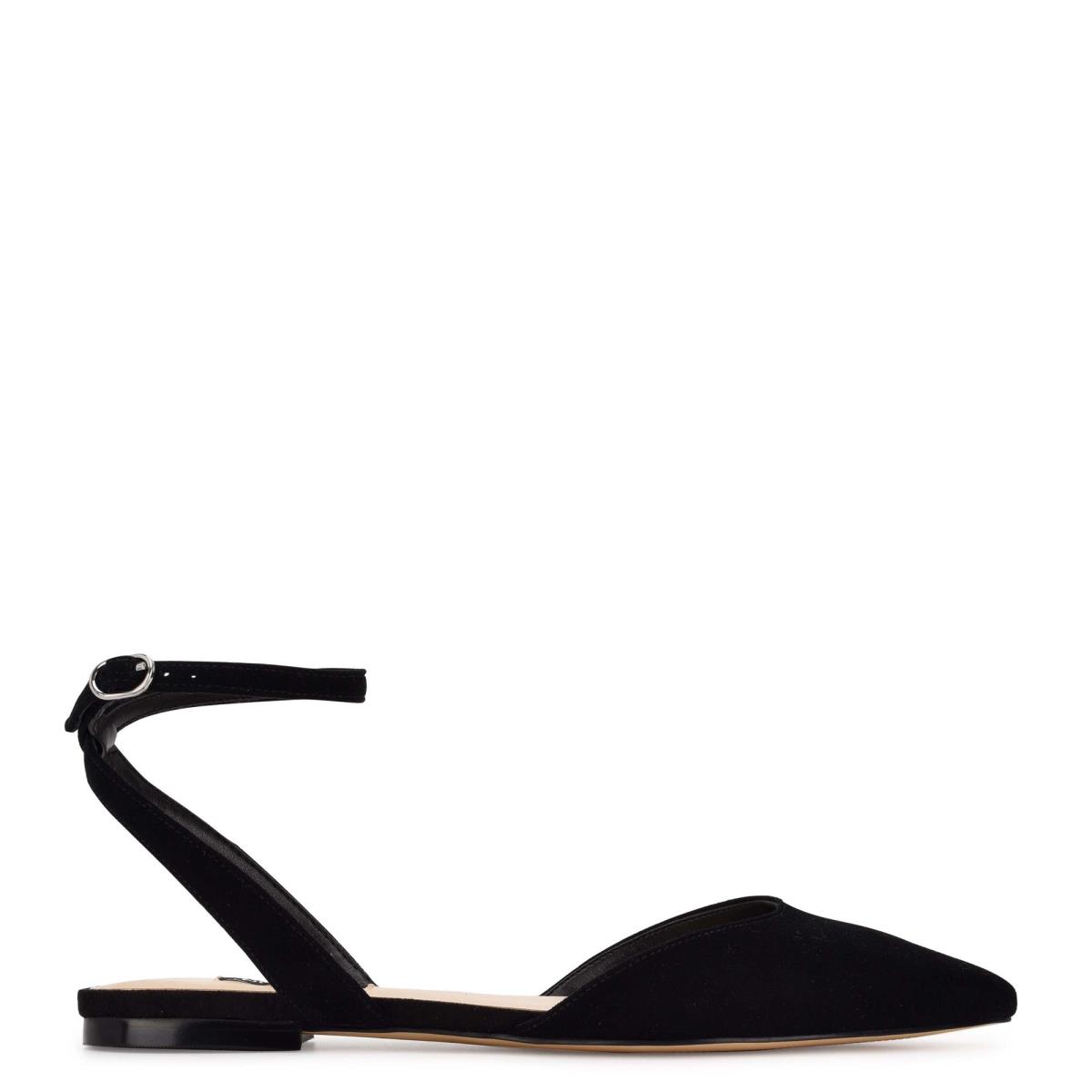 Ballerine Nine West Briy Pointy Embout Femme Noir | 5410PBZNJ