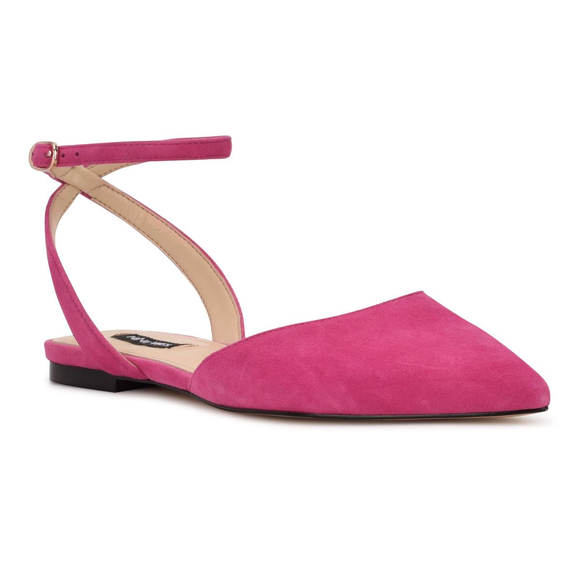 Ballerine Nine West Briy Pointy Embout Femme Rose | 6892LHSRZ