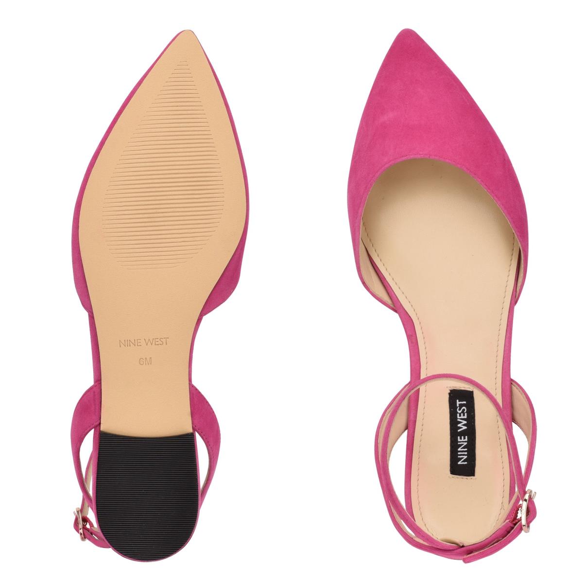 Ballerine Nine West Briy Pointy Embout Femme Rose | 6892LHSRZ