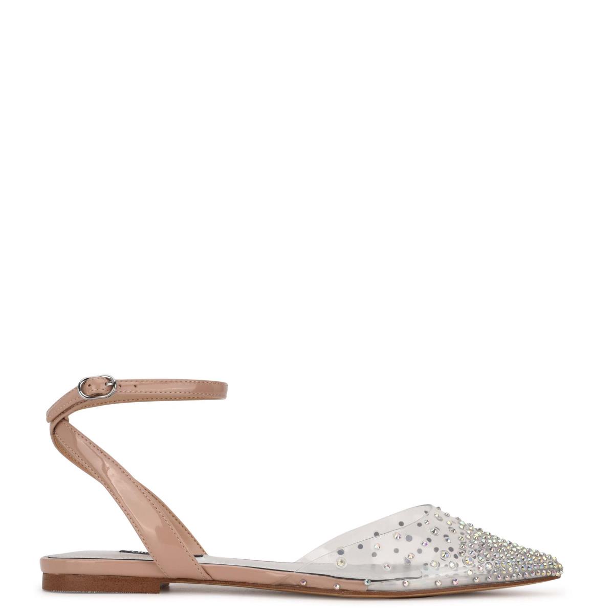 Ballerine Nine West Briya Pointy Embout Femme Beige | 7951WESUP