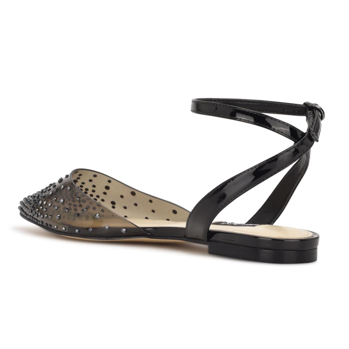 Ballerine Nine West Briya Pointy Embout Femme Noir | 9375HWSCI