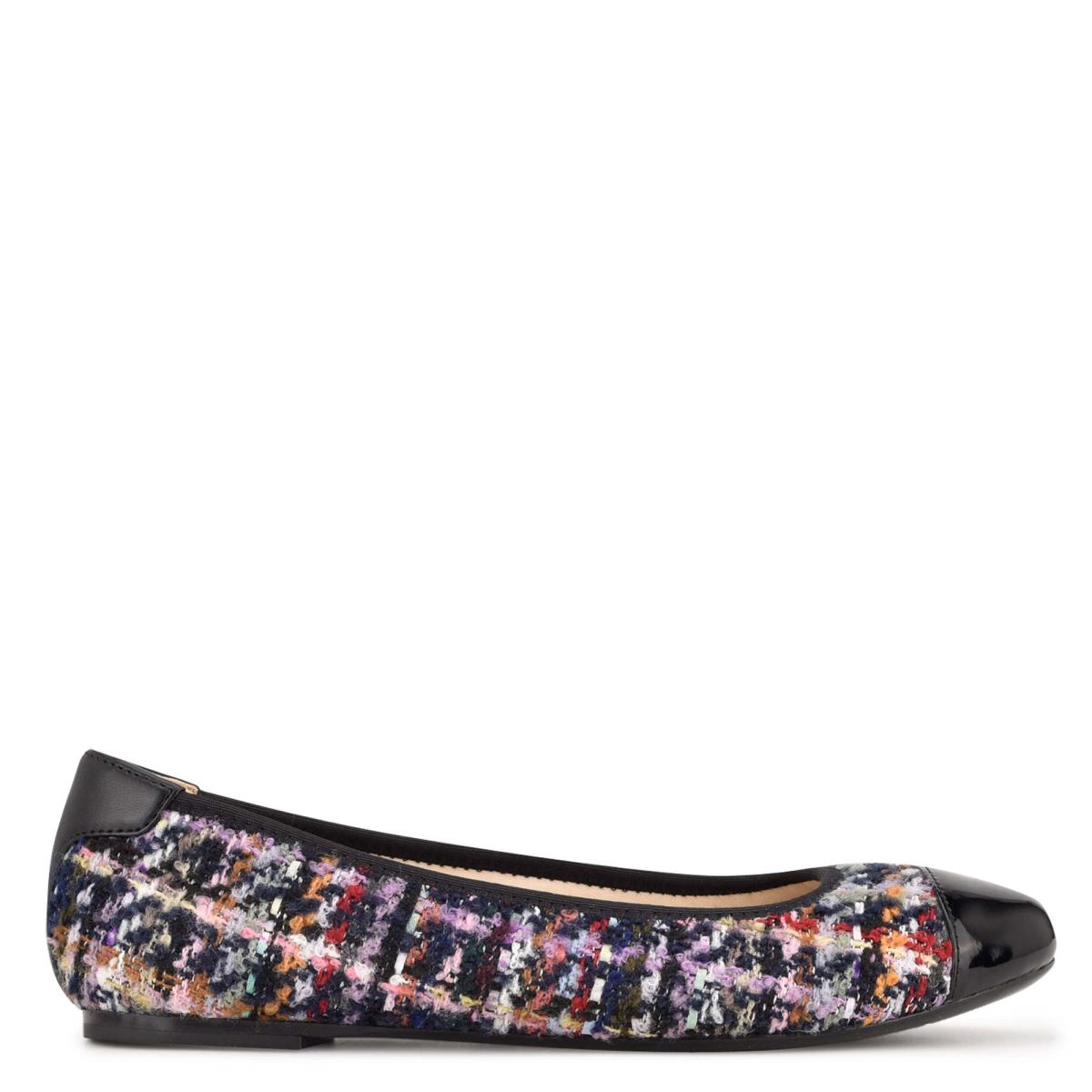 Ballerine Nine West Capted Ballet Femme Bleu Multicolore | 7308IFCOZ