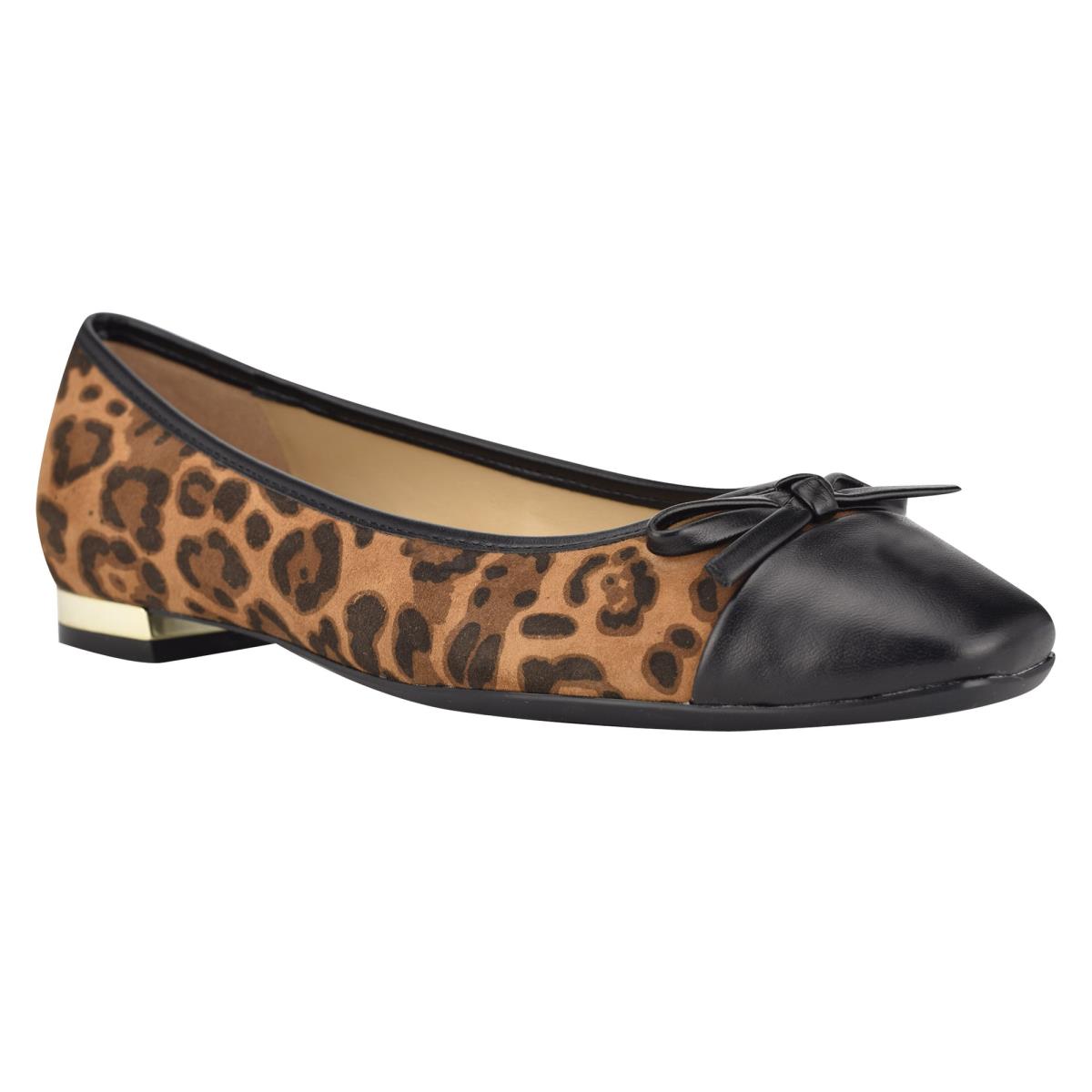 Ballerine Nine West Olly 9x9 Ballet Femme Leopard | 7218SLGJM