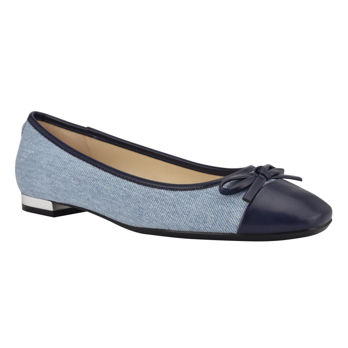 Ballerine Nine West Olly 9x9 Ballet Femme Bleu | 8531UWLNG