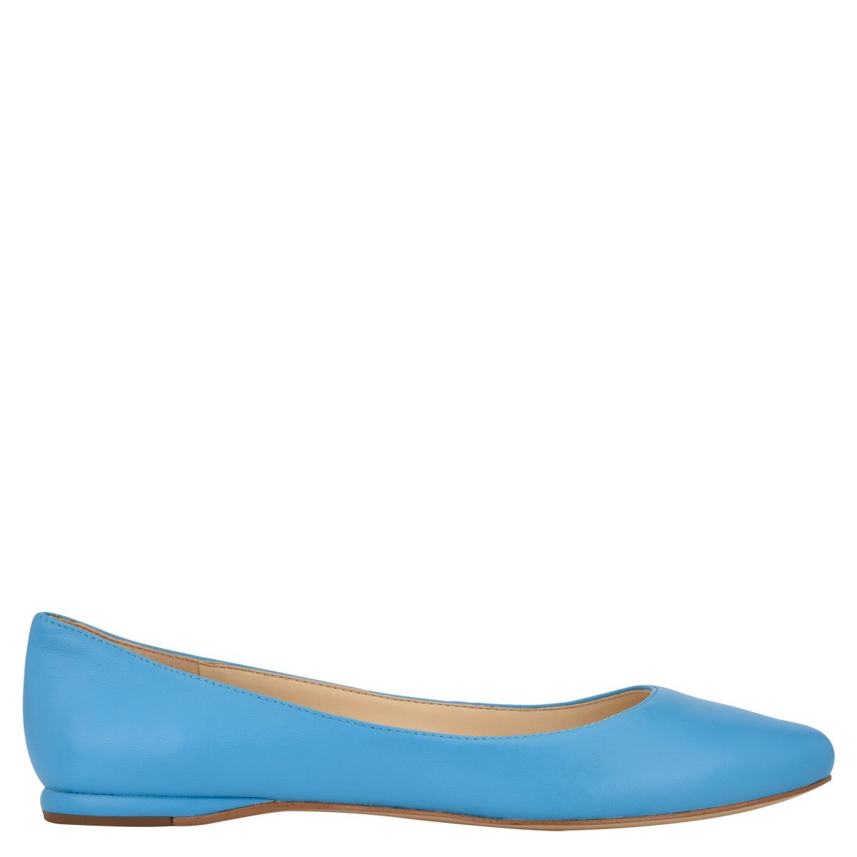 Ballerine Nine West Speakup Almond Embout Femme Bleu | 1367CLNKH