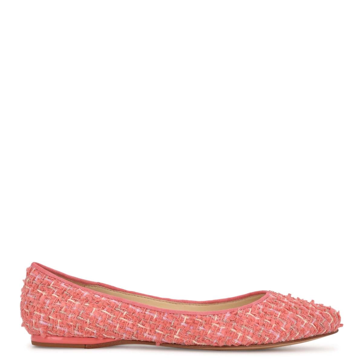 Ballerine Nine West Speakup Almond Embout Femme Corail | 1957GBTIF