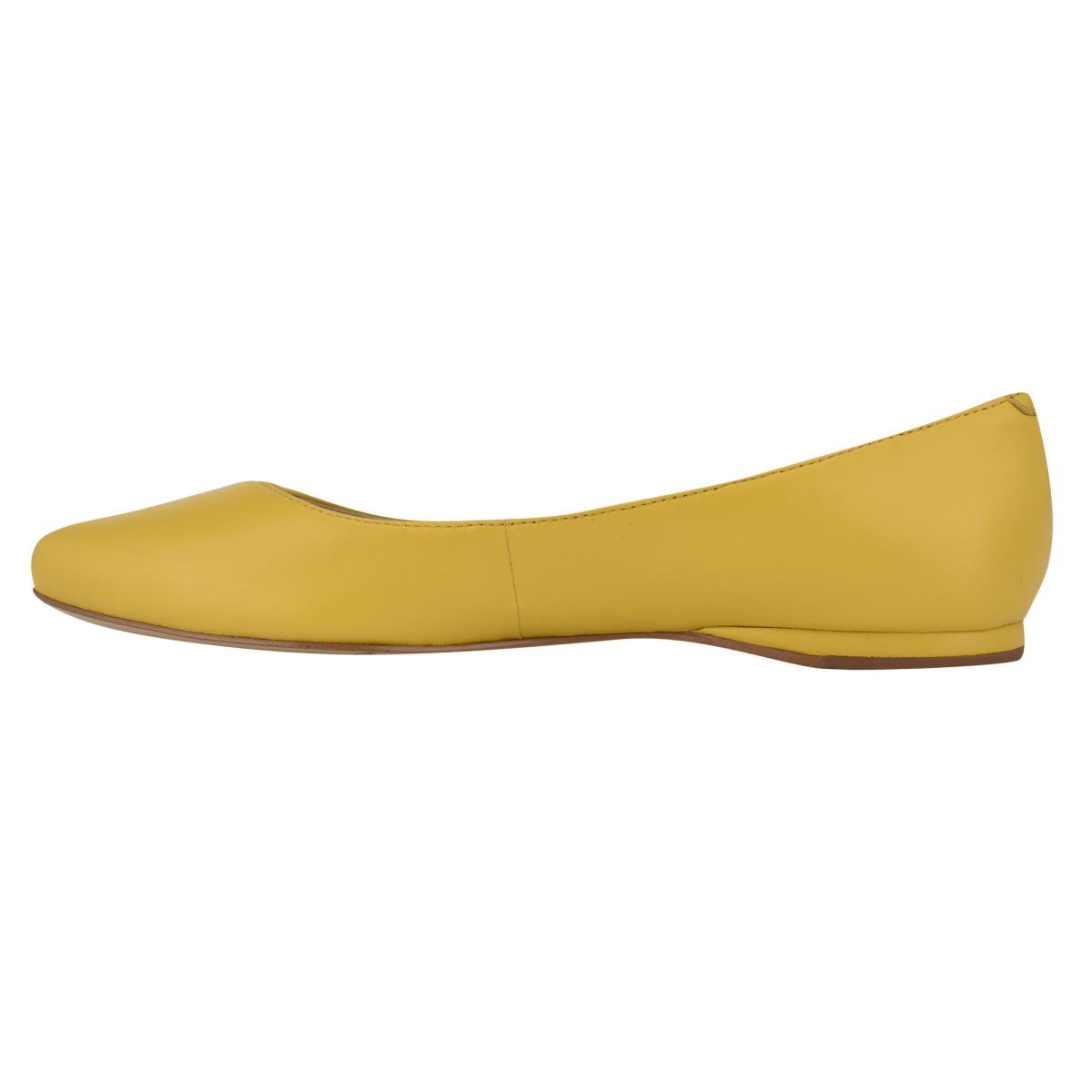 Ballerine Nine West Speakup Almond Embout Femme Jaune | 8752NQKLU