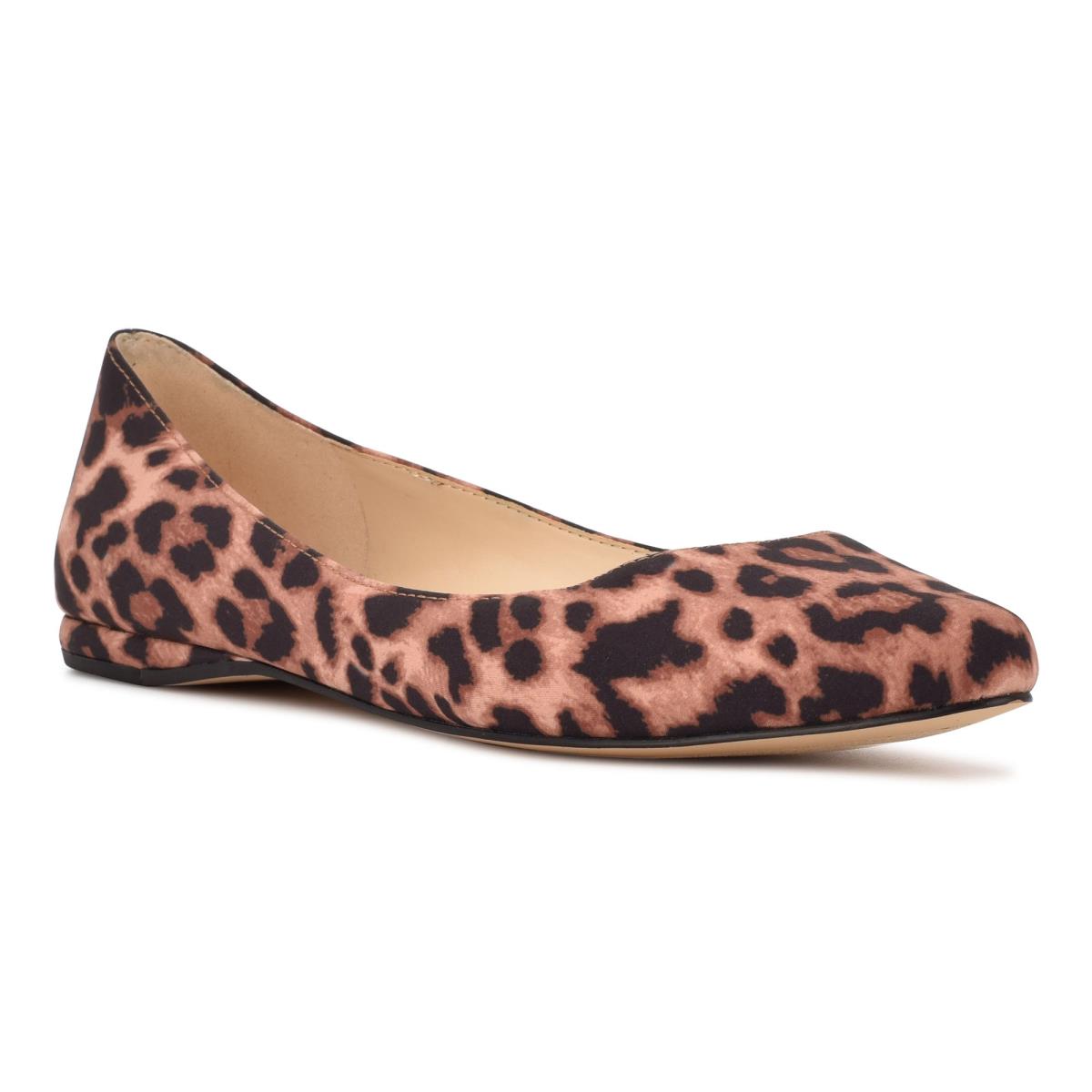 Ballerine Nine West Speakup Almond Embout Femme Leopard | 9841MKWZO