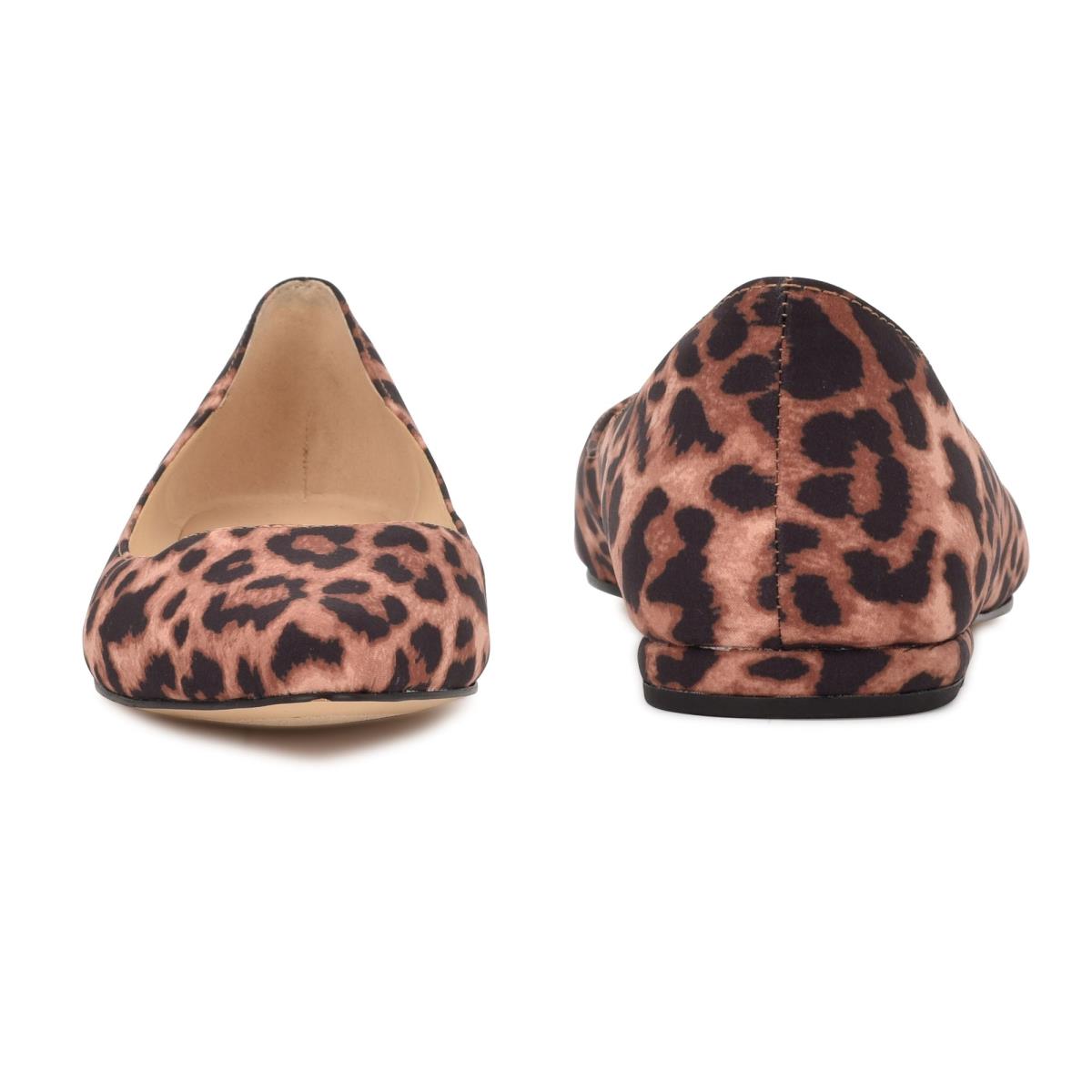 Ballerine Nine West Speakup Almond Embout Femme Leopard | 9841MKWZO