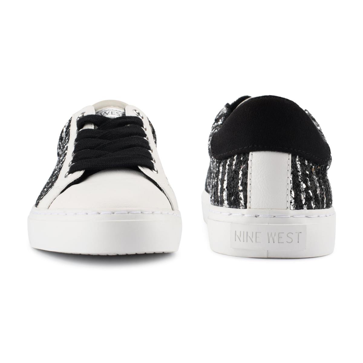 Baskets Décontractées Nine West Best Femme Noir Blanche | 2569RISJT