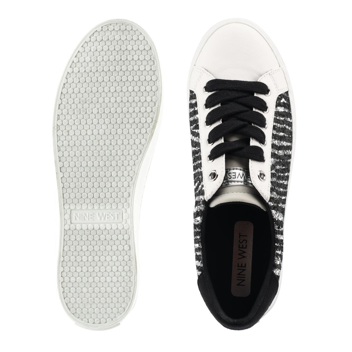 Baskets Décontractées Nine West Best Femme Noir Blanche | 2569RISJT