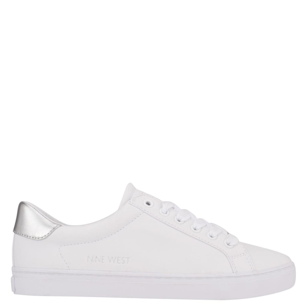 Baskets Décontractées Nine West Best Femme Blanche Argent | 4961EUTBV