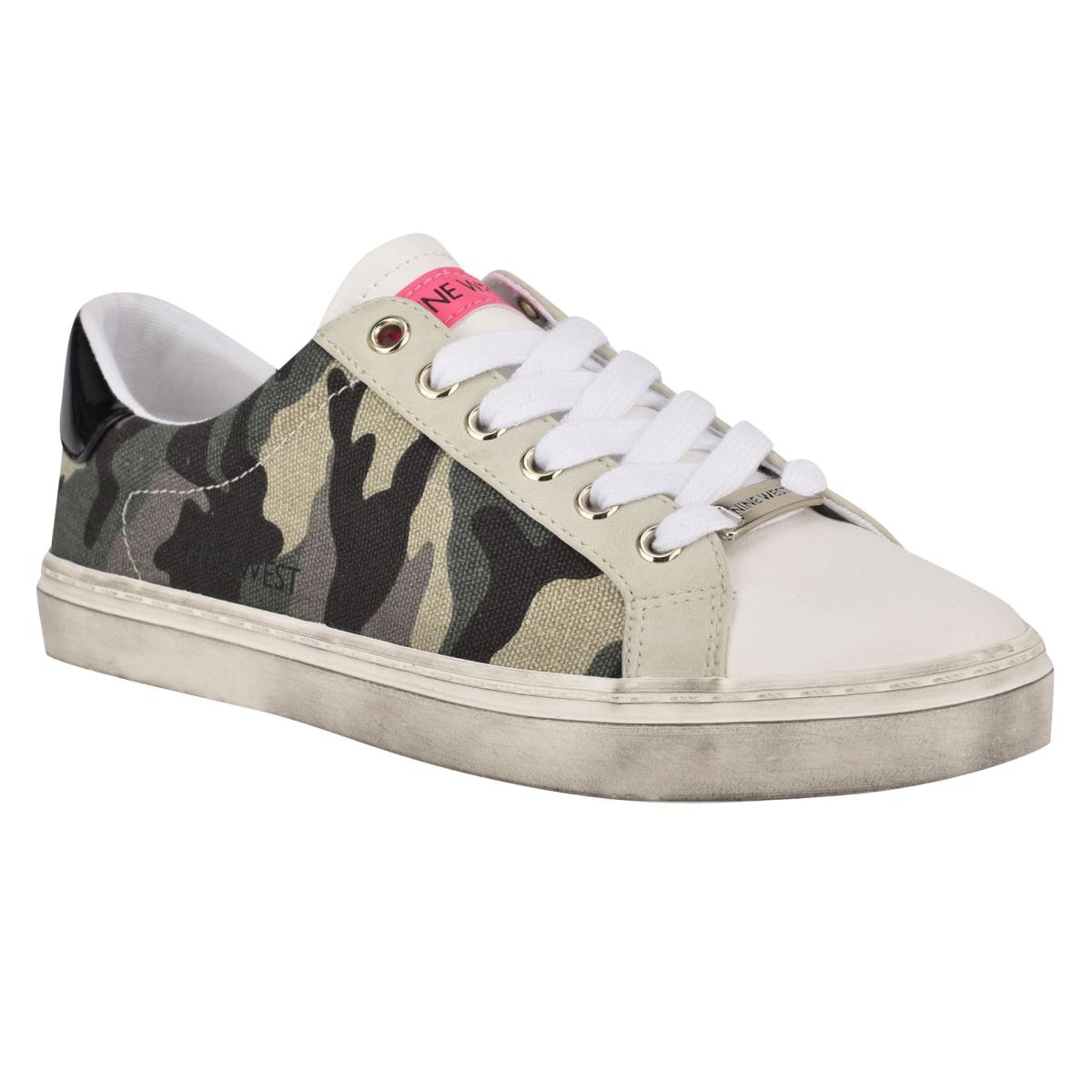 Baskets Décontractées Nine West Best Femme Vert Camouflage | 6735FYPAQ