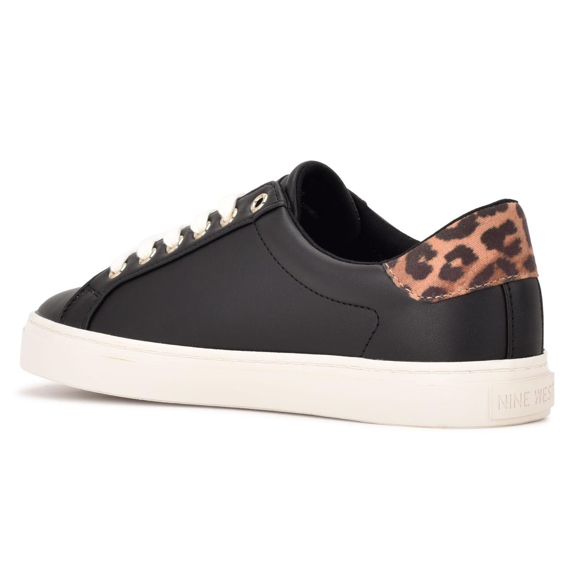 Baskets Décontractées Nine West Best Femme Noir Leopard | 9704PFMRL