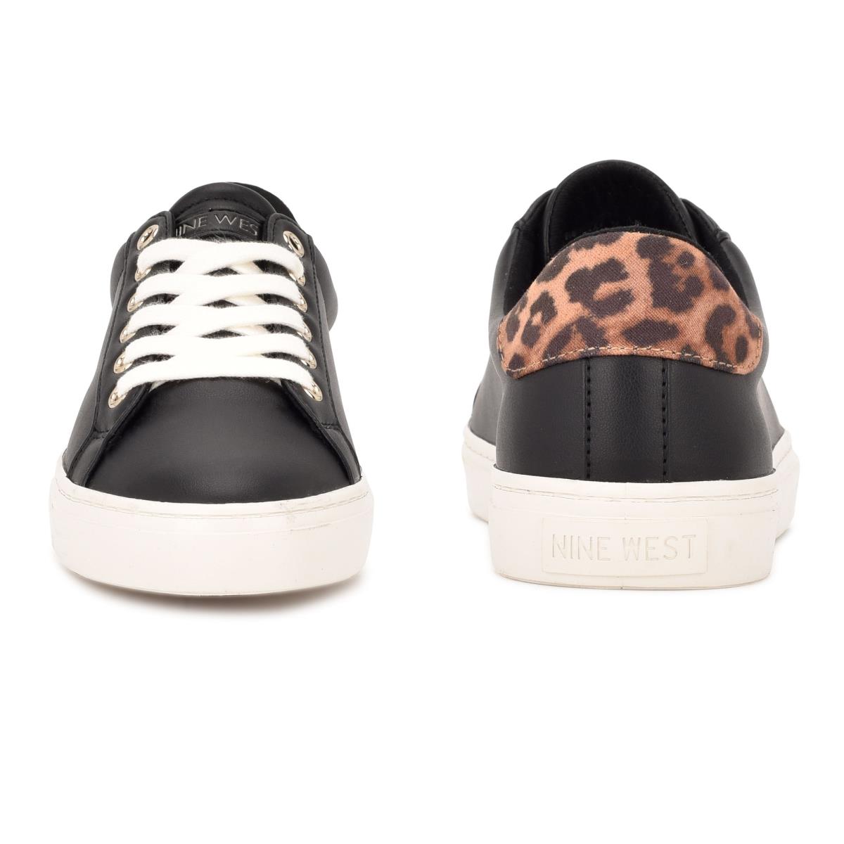 Baskets Décontractées Nine West Best Femme Noir Leopard | 9704PFMRL