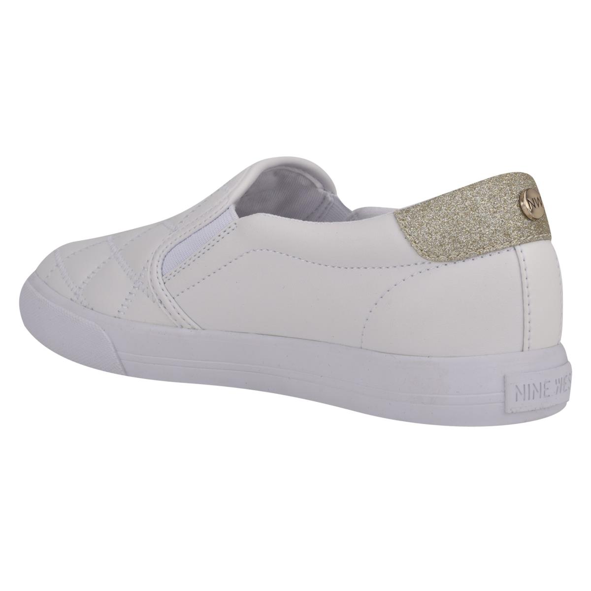 Baskets À Enfiler Nine West Lala Femme Blanche | 3721HADGY