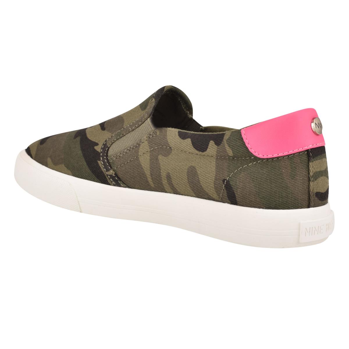 Baskets À Enfiler Nine West Lala Femme Camouflage | 7038DKXJQ