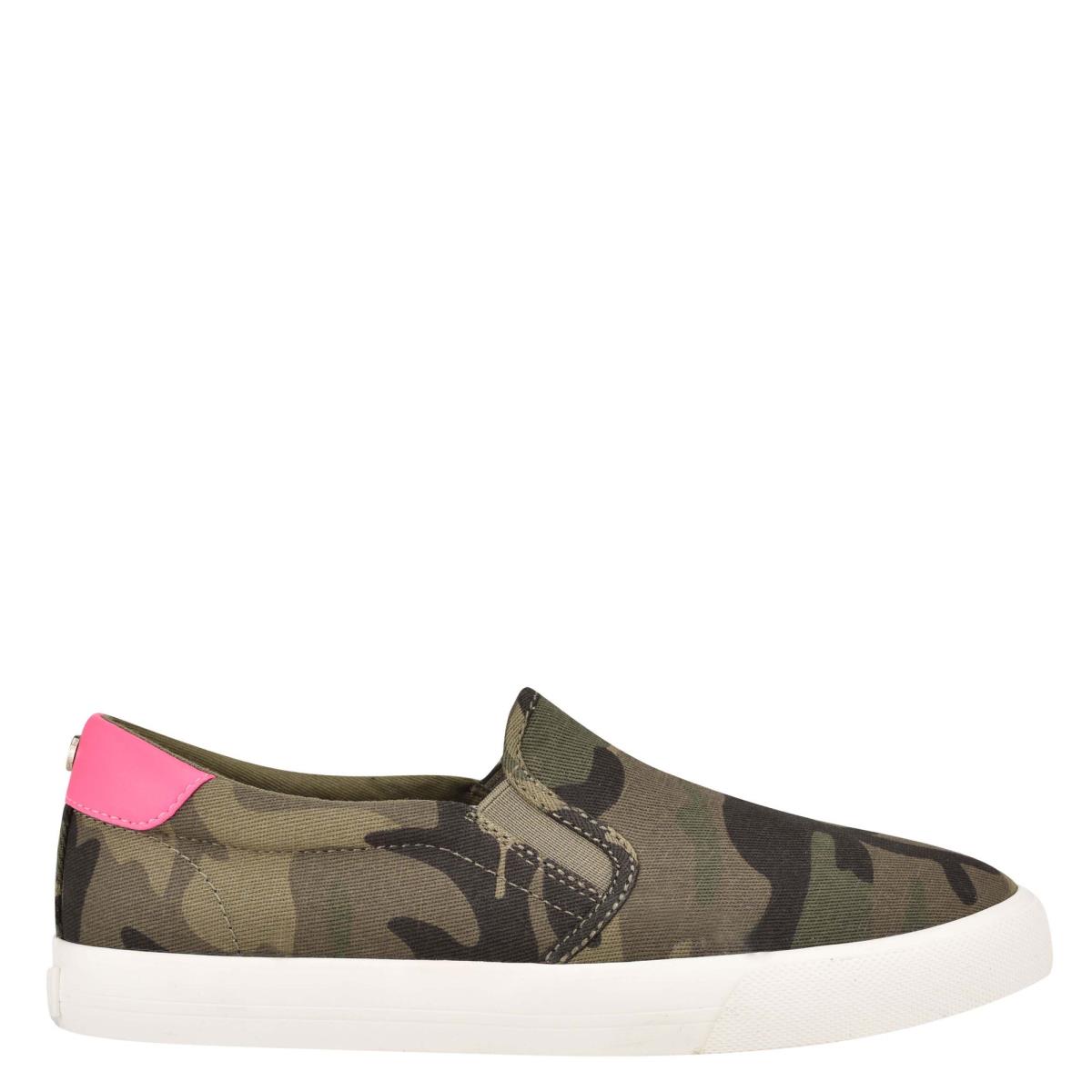 Baskets À Enfiler Nine West Lala Femme Camouflage | 7038DKXJQ