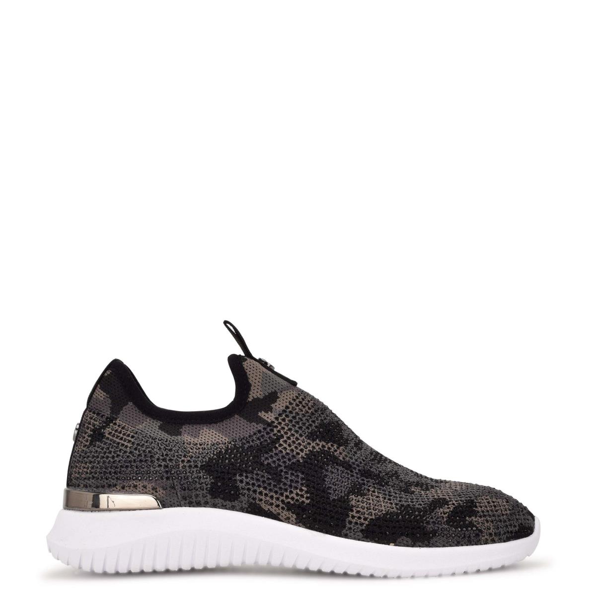 Baskets À Enfiler Nine West Miya Femme Camouflage Multicolore | 0348DUSXE