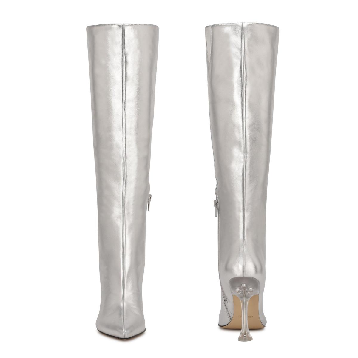 Bottes Habillées Nine West Talya Femme Argent | 6584HPCAB