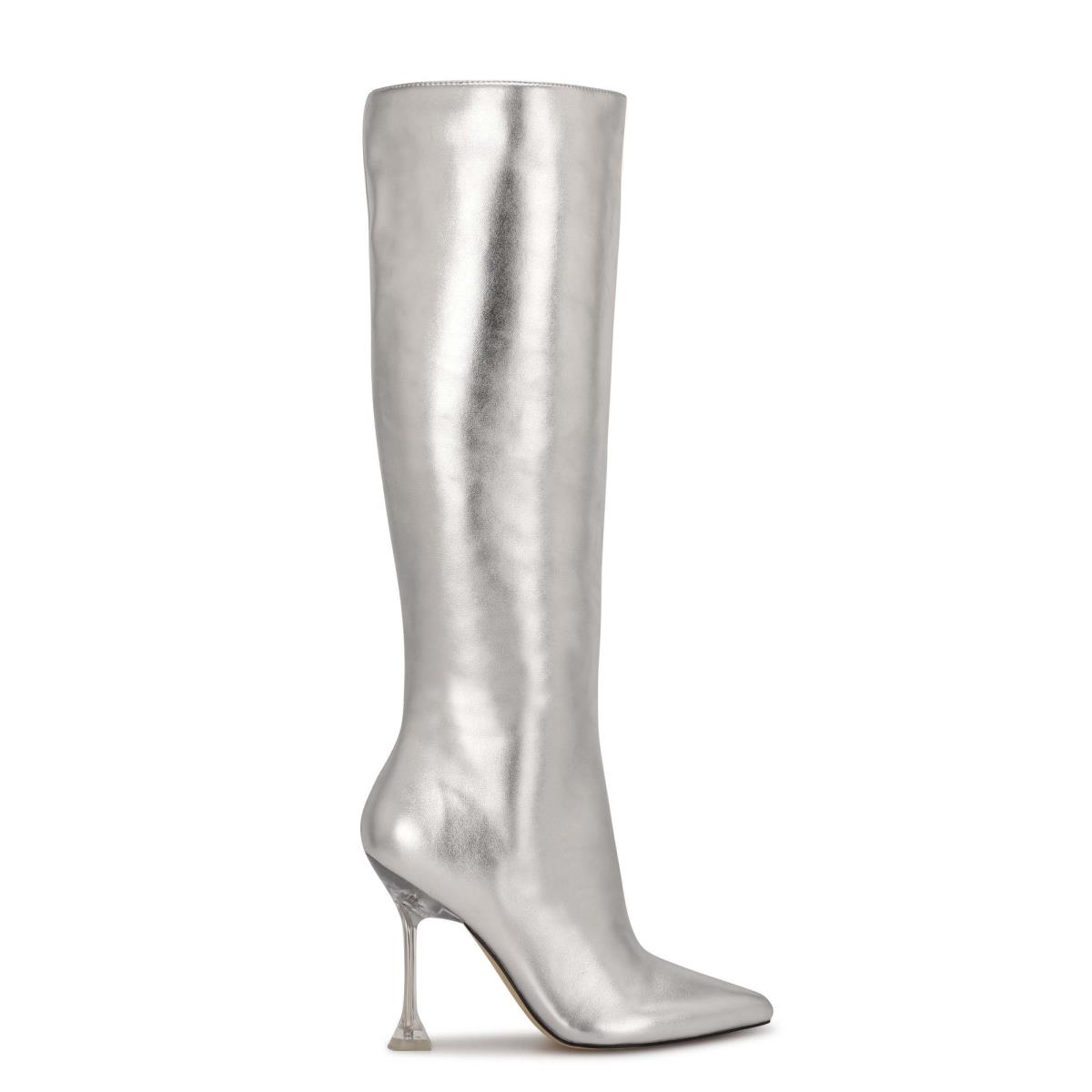 Bottes Habillées Nine West Talya Femme Argent | 6584HPCAB