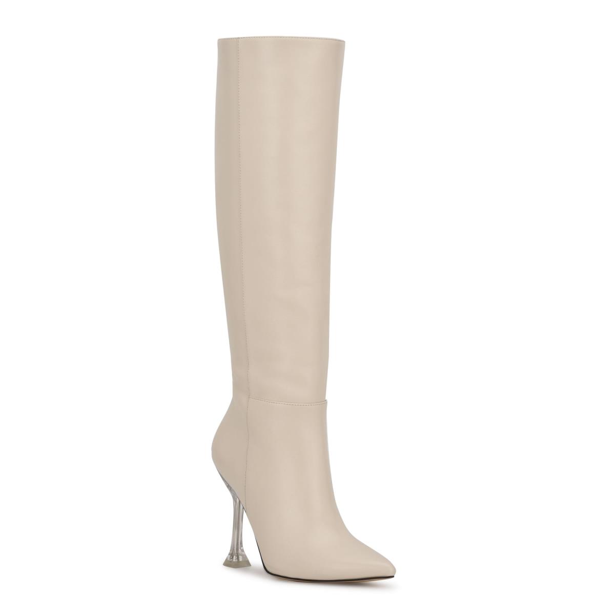 Bottes Habillées Nine West Talya Femme Blanche | 5613NEHDZ