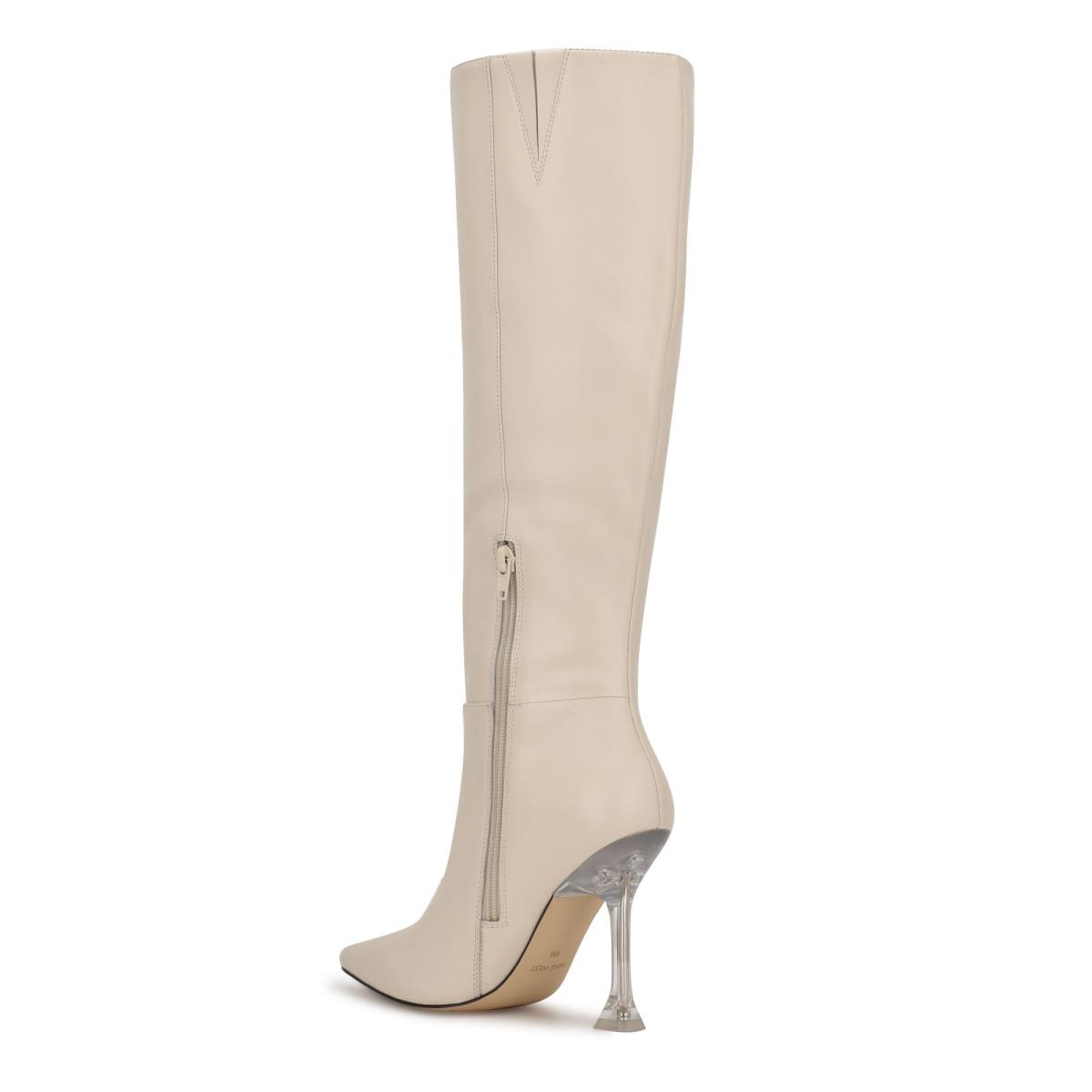 Bottes Habillées Nine West Talya Femme Blanche | 5613NEHDZ