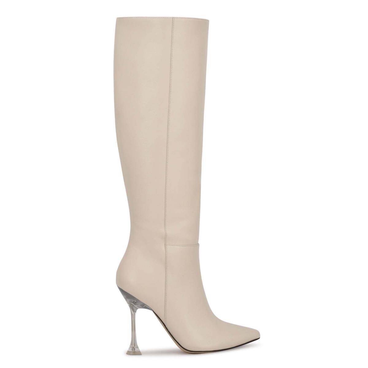 Bottes Habillées Nine West Talya Femme Blanche | 5613NEHDZ