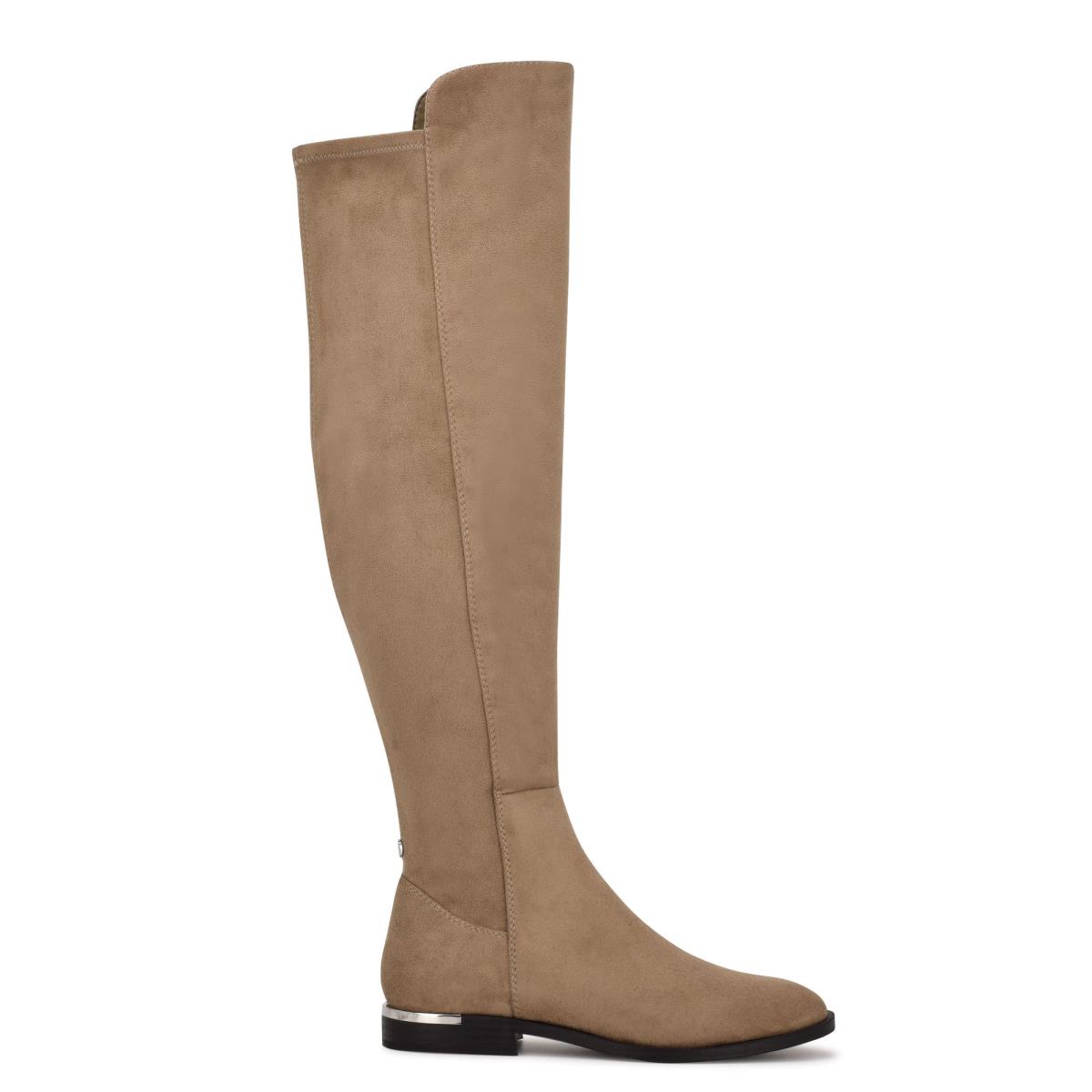 Bottes Nine West Allair Over the Knee Femme Grise Marron | 2810ZPIBC