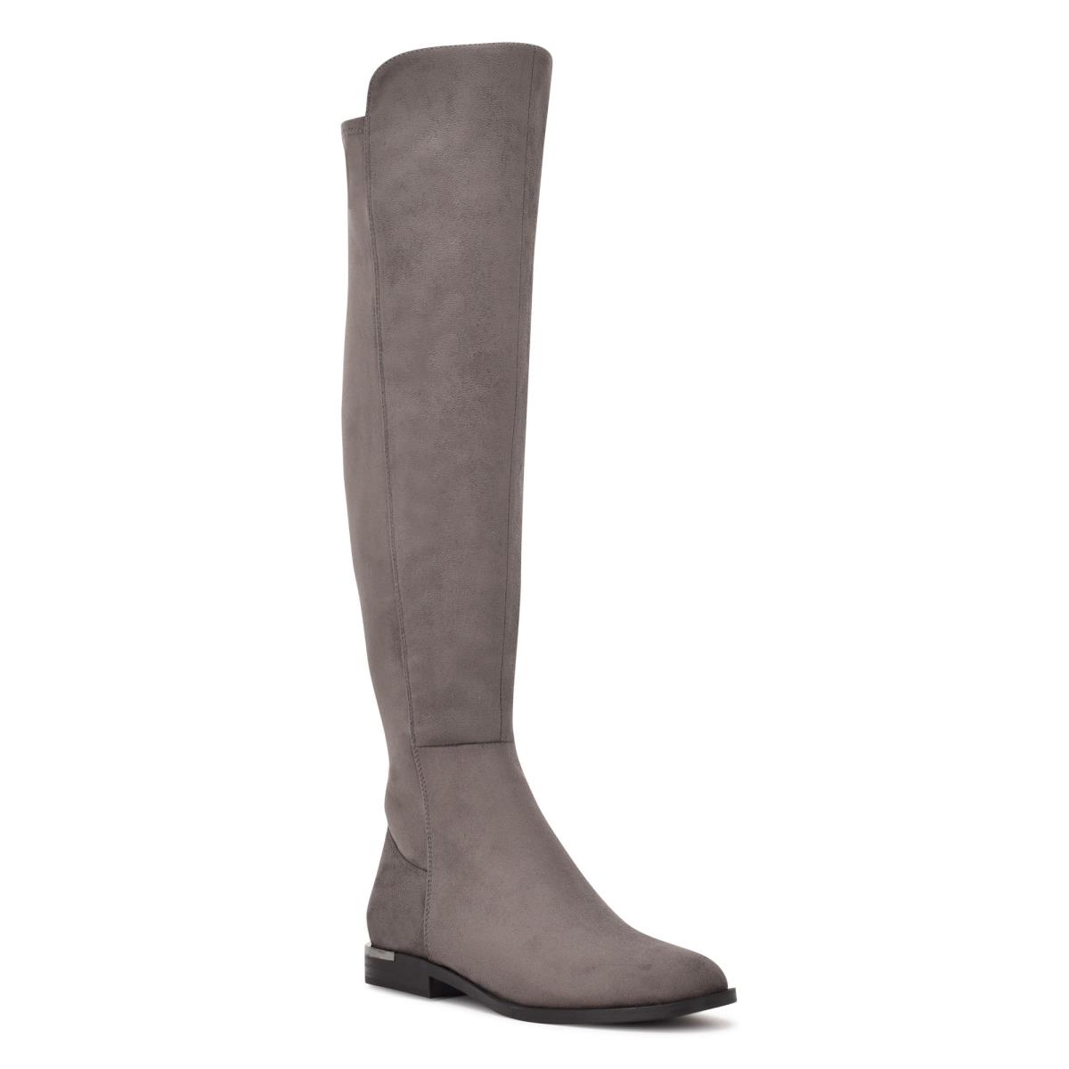 Bottes Nine West Allair Over the Knee Femme Grise | 8309LUGSD