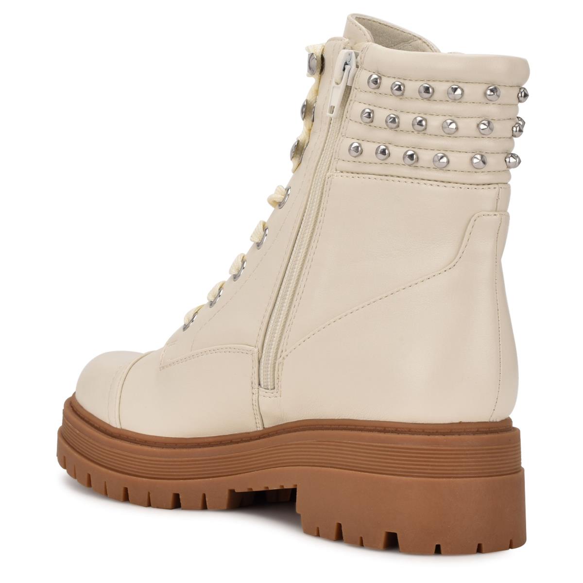 Bottes Nine West Pimmz Lug Sole Femme Beige | 4769ZITBO