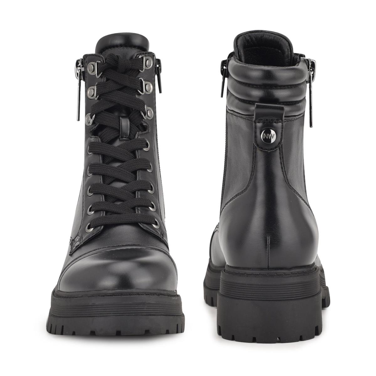 Bottes Nine West Prinze Lug Sole Femme Noir | 4971ERQJN