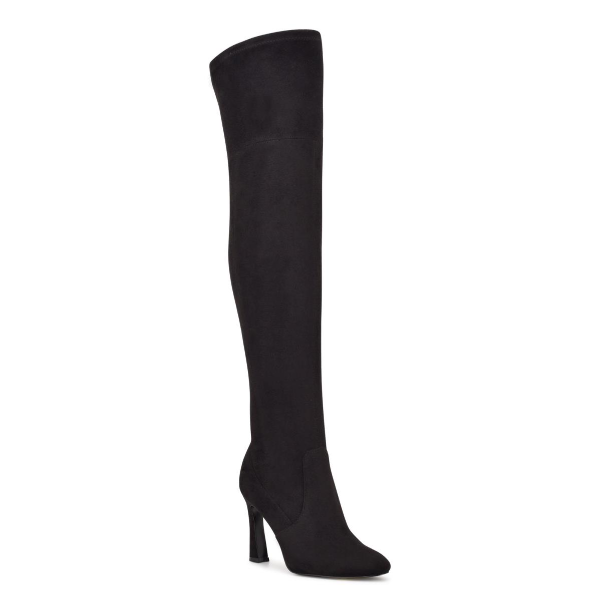 Bottes Nine West Sizzle Over The Knee Heel Femme Noir | 4281ZBOTA