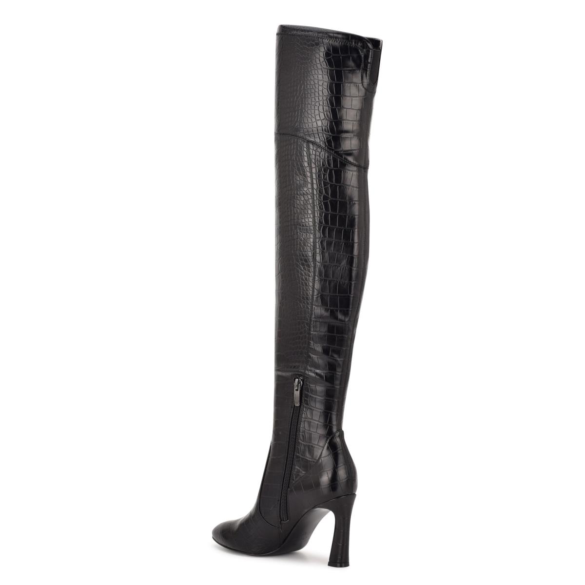 Bottes Nine West Sizzle Over The Knee Heel Femme Noir | 9014ZEOLM