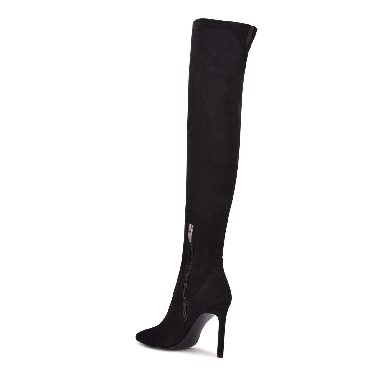 Bottes Nine West Tacy Over The Knee Femme Noir | 4628RUCMN